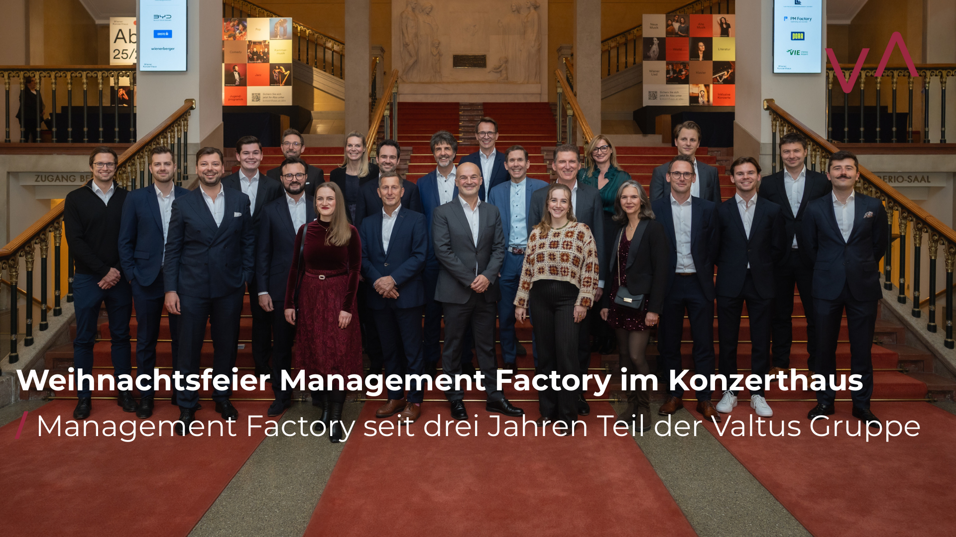 Weihnachtsfeier Management Factory im Konzerthaus