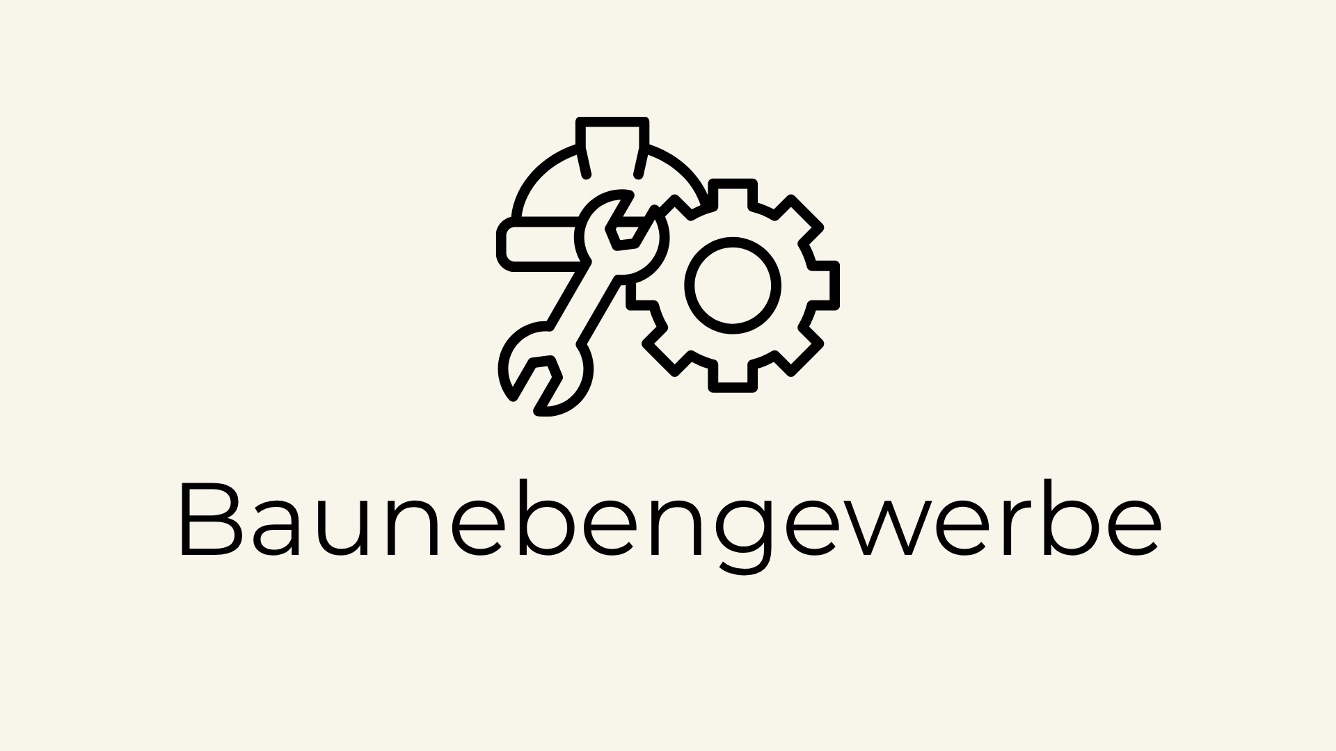 Baunebengewerbe